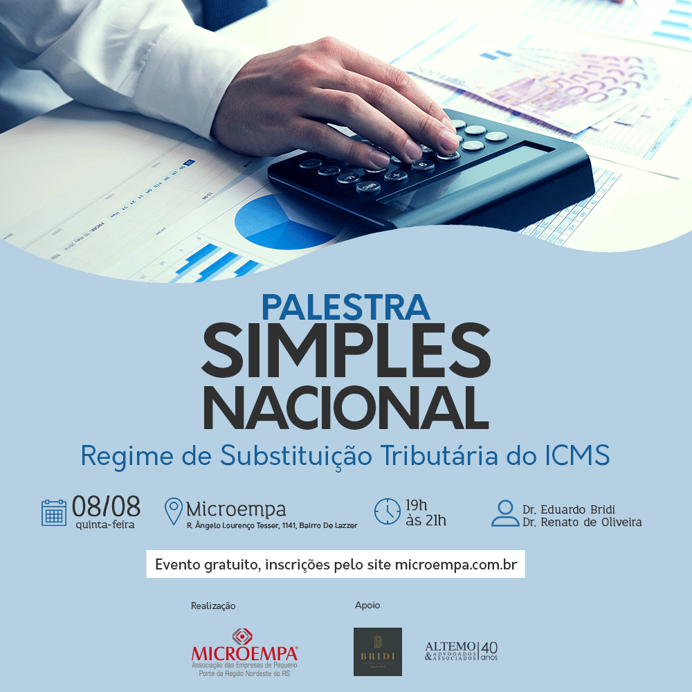Palestra Simples Nacional – Regime de Substituição Tributária do ICMS