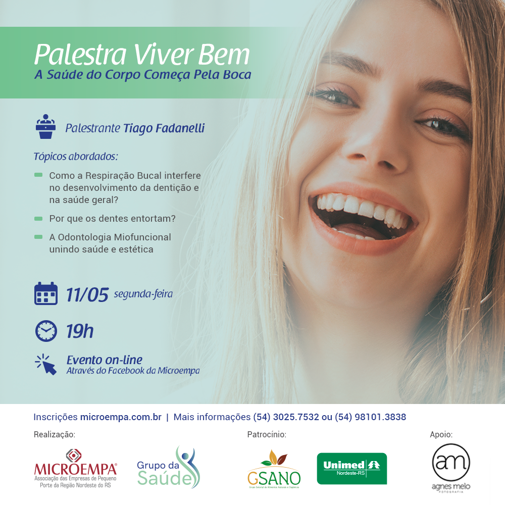 Palestra Viver Bem - A saúde do corpo começa pela boca