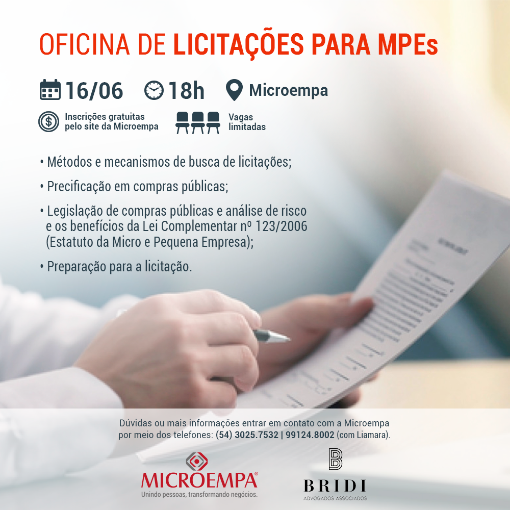 LICITAÇÕES E OS BENEFÍCIOS PARA AS MICRO E PEQUENAS EMPRESAS LEI