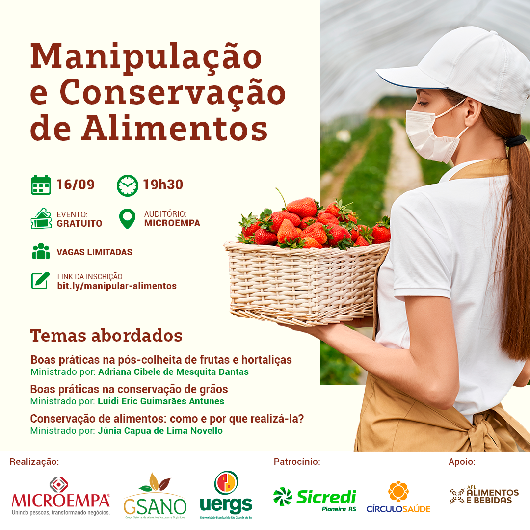 Manipulação e Conservação de Alimentos