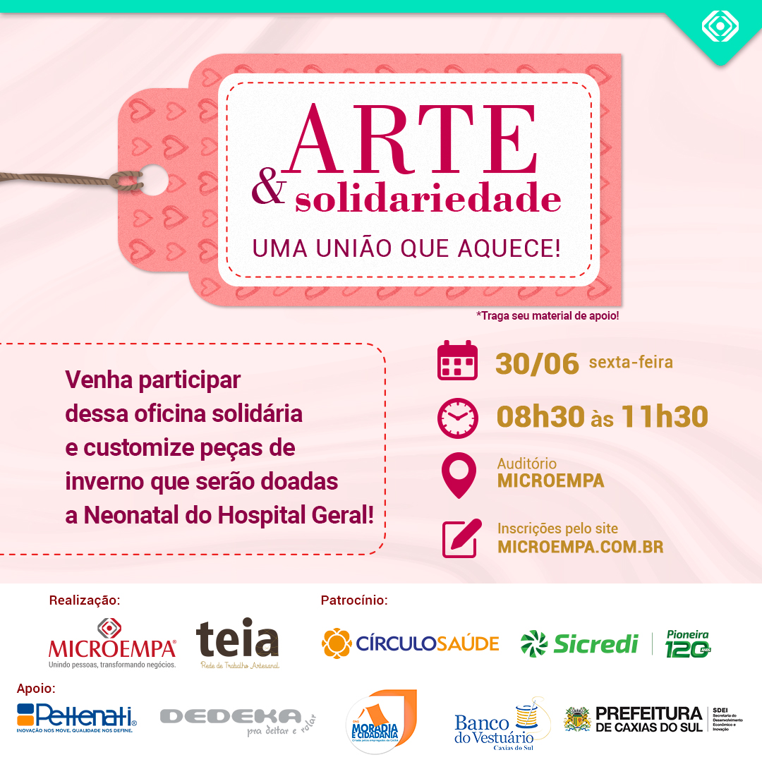 Arte & Solidariedade - Uma união que aquece!