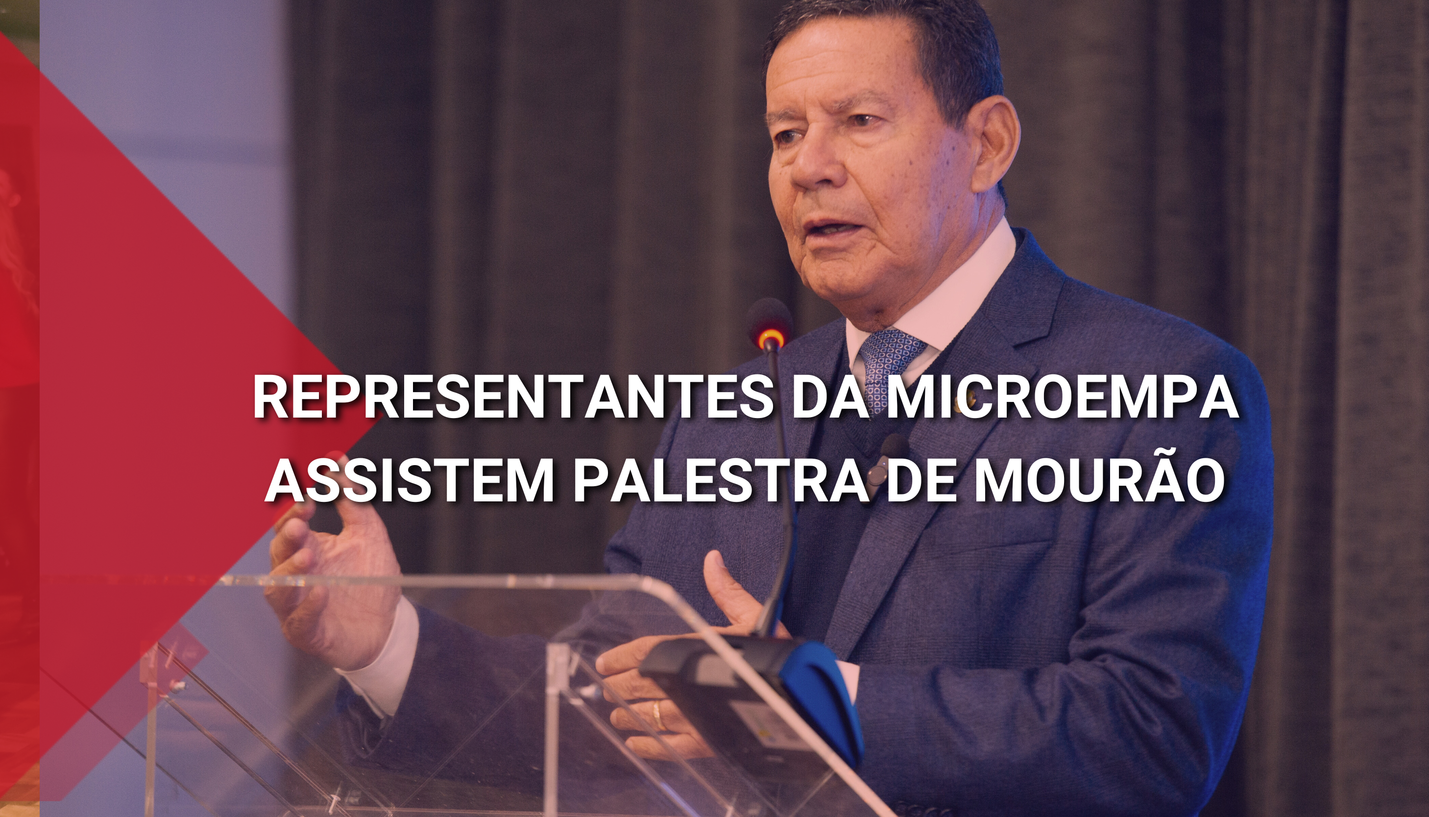 Mourão palestra em evento da CIC para representantes da Microempa.