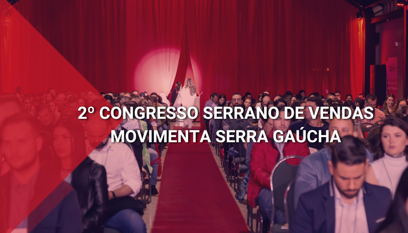 A imagem mostra o público sentado para assistir as palestras do 2º Congresso Serrano de Vendas.