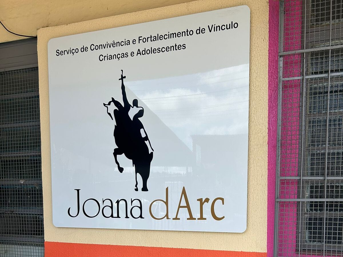 Parede externa do Centro Assistencial Joana D’Arc