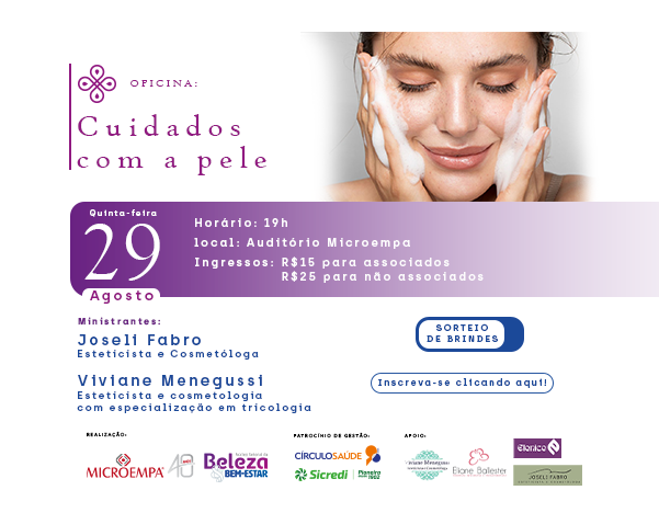 Oficina: Cuidados com a pele