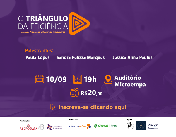 Palestra: O Triângulo da Eficiência