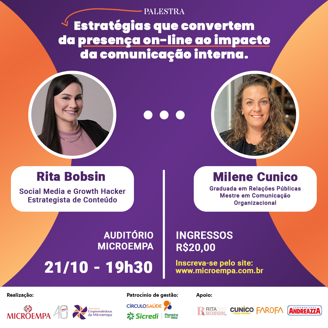 Palestra - Estratégias que convertem da presença on-line ao impacto da comunicação interna