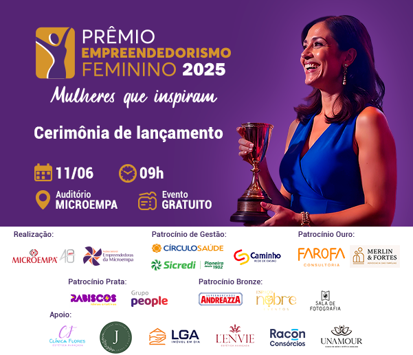 Lançamento - Prêmio Empreendedorismo Feminino 2025