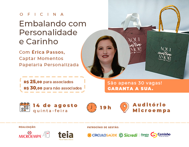 Oficina: Embalando com Personalidade e Carinho