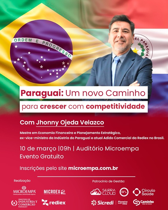 Palestra Paraguai: um novo caminho para crescer com competitividade